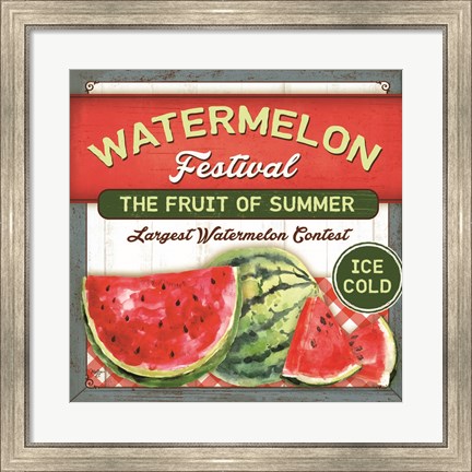 Framed Watermelon Festival Print