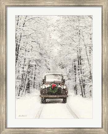 Framed Antique Christmas Print