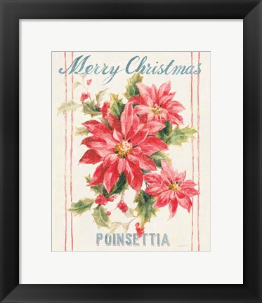 Framed Floursack Holiday Bright III Print