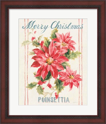 Framed Floursack Holiday Bright III Print