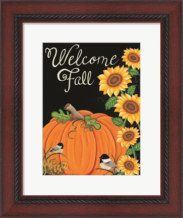 Framed Welcome Fall Print