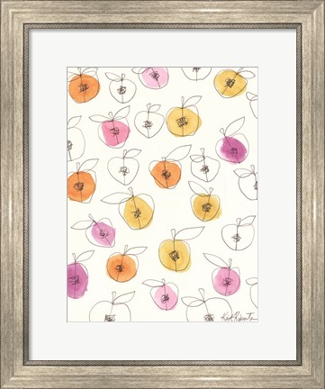 Framed Peach Pits Print