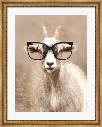 Framed See Clearly Goat Print