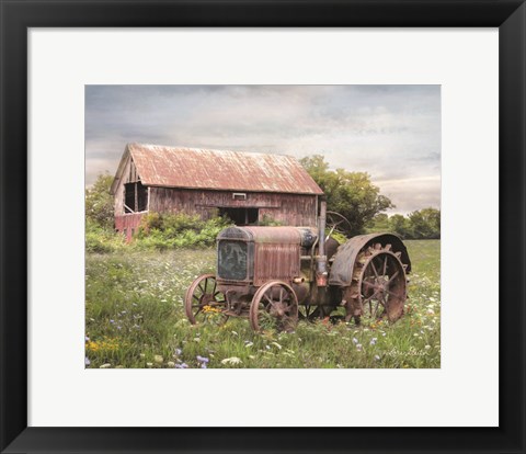 Framed Clayton Tractor Print