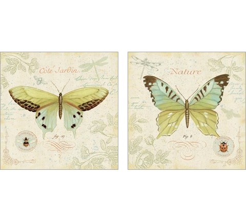 Cote Jardin 2 Piece Art Print Set by Daphne Brissonnet