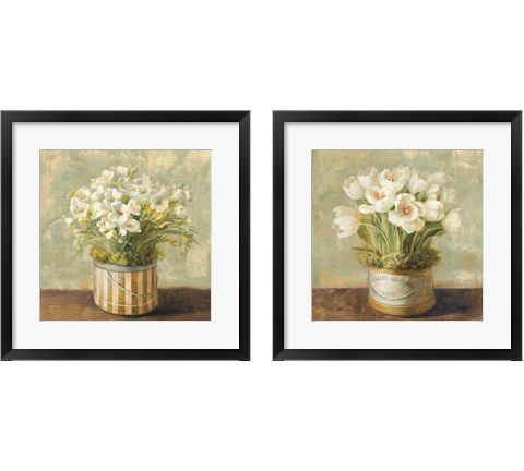 Hatbox Florals 2 Piece Framed Art Print Set by Danhui Nai