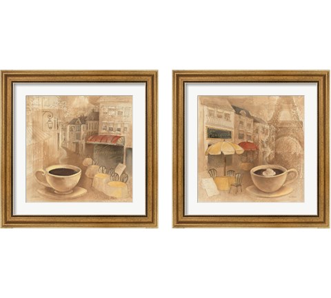 Cafe 2 Piece Framed Art Print Set by Albena Hristova