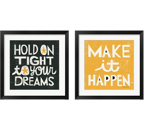 Bright Motivational 2 Piece Framed Art Print Set by Michael Mullan