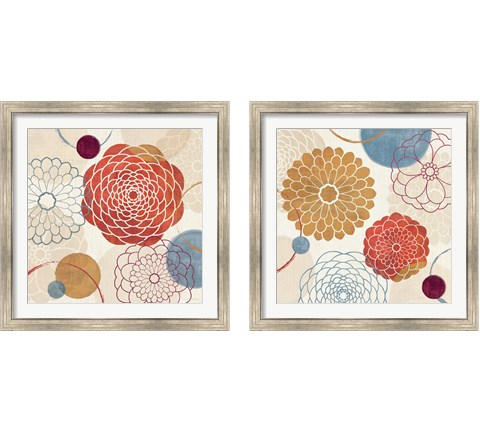 Abstract Bouquet 2 Piece Framed Art Print Set by Veronique Charron