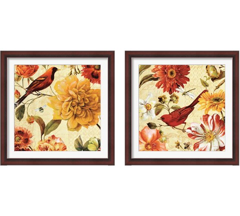 Rainbow Garden Spice 2 Piece Framed Art Print Set by Lisa Audit