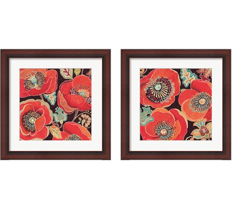 Moroccan Red 2 Piece Framed Art Print Set by Daphne Brissonnet