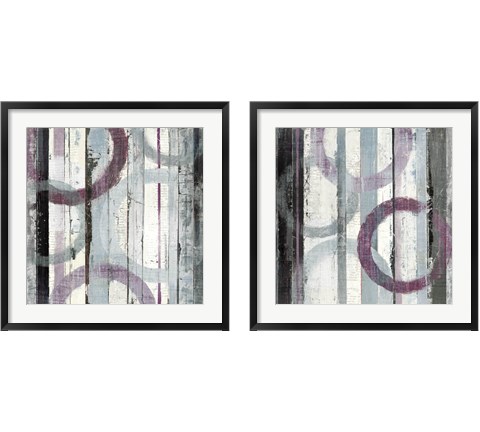 Plum Zephyr 2 Piece Framed Art Print Set by Mike Schick