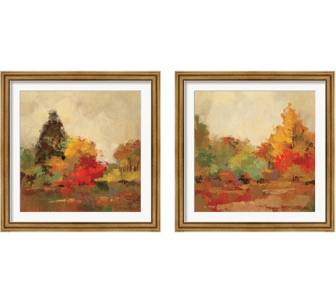 Fall Forest 2 Piece Framed Art Print Set by Silvia Vassileva