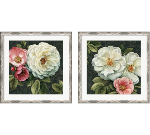 Floral Damask 2 Piece Framed Art Print Set by Lisa Audit