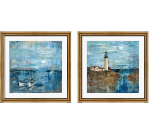 Blue Nautical 2 Piece Framed Art Print Set by Silvia Vassileva