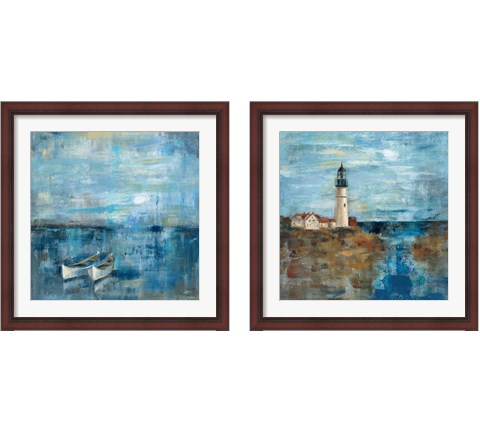 Blue Nautical 2 Piece Framed Art Print Set by Silvia Vassileva