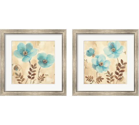 Blue Poppies 2 Piece Framed Art Print Set by Albena Hristova