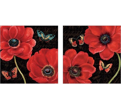 Petals and Wings 2 Piece Art Print Set by Daphne Brissonnet