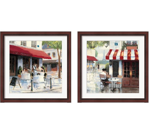 Relaxing at the Cafe 2 Piece Framed Art Print Set by James Wiens