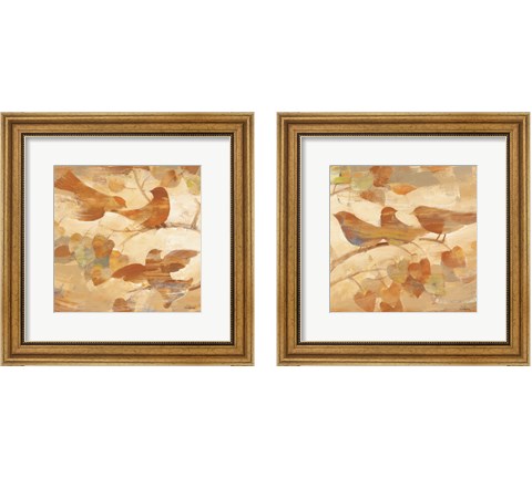 Autumnal Glow 2 Piece Framed Art Print Set by Albena Hristova