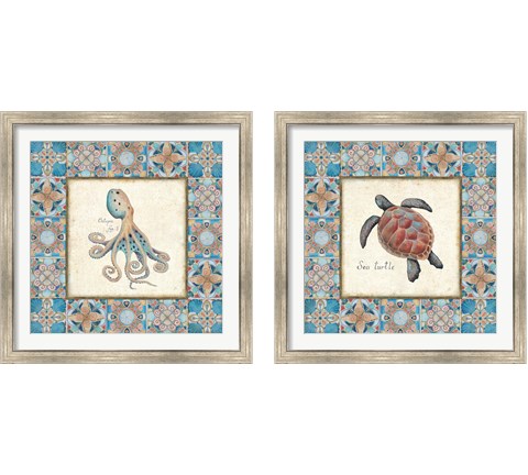 Oceanography Framed 2 Piece Framed Art Print Set by Daphne Brissonnet