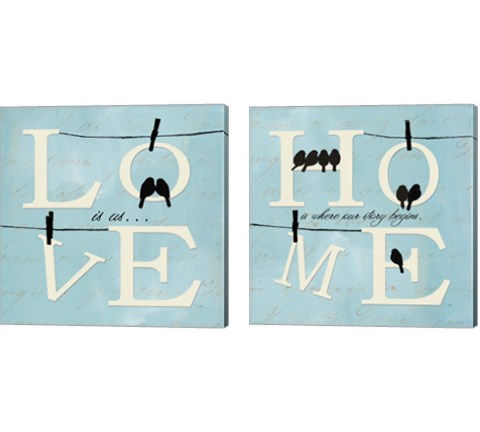 Well Said 2 Piece Canvas Print Set by Pela