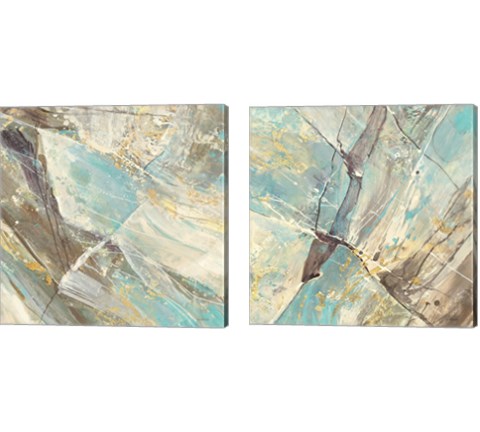 Blue Water 2 Piece Canvas Print Set by Albena Hristova