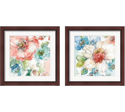 Summer Bloom 2 Piece Framed Art Print Set by Lisa Audit