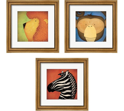 Animal WOW 3 Piece Framed Art Print Set by Ryan Fowler