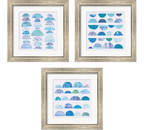 Half Moon Abstract 3 Piece Framed Art Print Set by Melissa Averinos