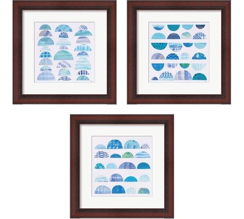 Half Moon Abstract 3 Piece Framed Art Print Set by Melissa Averinos