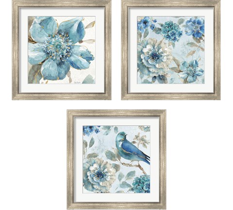 Indigold  3 Piece Framed Art Print Set by Lisa Audit