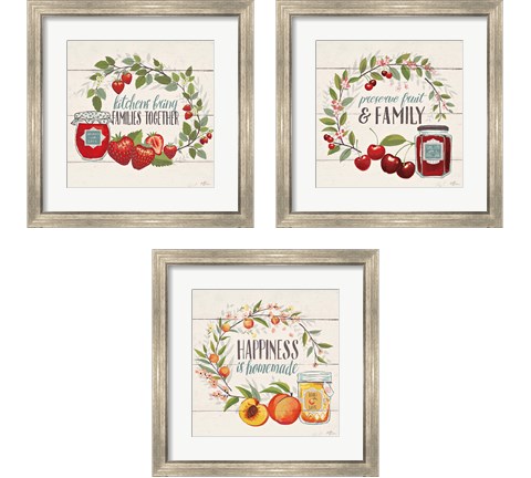 Sweet Life 3 Piece Framed Art Print Set by Janelle Penner