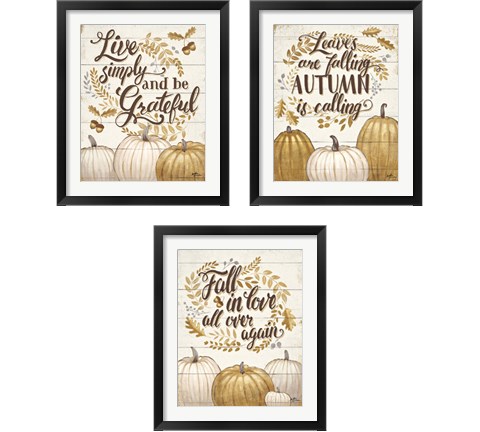 Grateful Season 3 Piece Framed Art Print Set by Janelle Penner