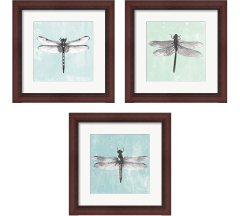 Dragonfly  3 Piece Framed Art Print Set by PI Galerie