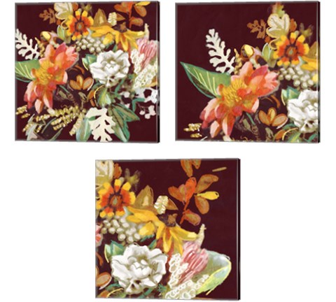 Posy  3 Piece Canvas Print Set by Edward Selkirk