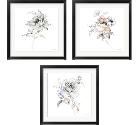 Sketchbook Garden 3 Piece Framed Art Print Set by Danhui Nai