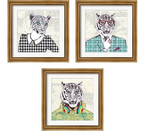 Funny Animals 3 Piece Framed Art Print Set by Matt Spencer