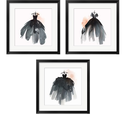 Little Black Dress 3 Piece Framed Art Print Set by Isabelle Z