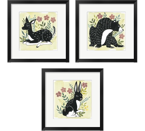 Floral Forester 3 Piece Framed Art Print Set by Grace Popp