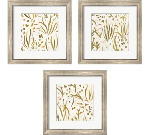 Saltwater Reverie 3 Piece Framed Art Print Set by Emma Scarvey