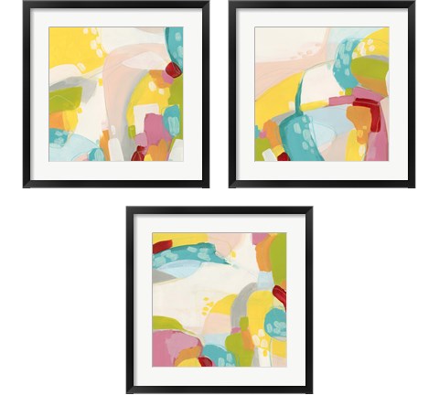 Chroma  3 Piece Framed Art Print Set by June Erica Vess