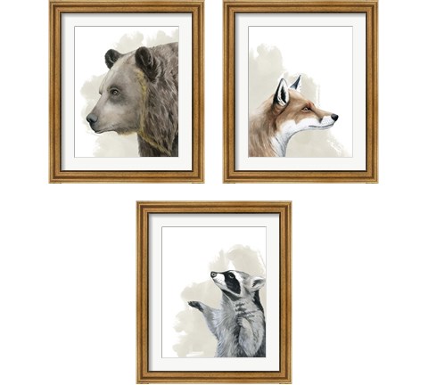 Timberland Friend 3 Piece Framed Art Print Set by Grace Popp