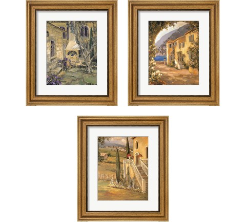 Scenic Italy  3 Piece Framed Art Print Set by Allayn Stevens