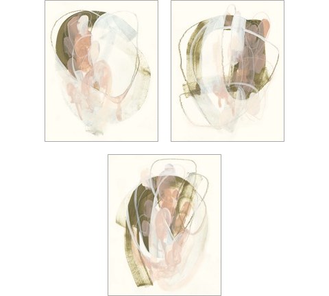 Hyacinth Gesture  3 Piece Art Print Set by June Erica Vess