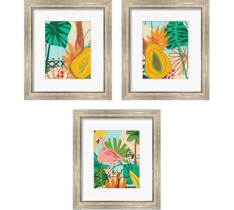 Graphic Jungle 3 Piece Framed Art Print Set by June Erica Vess