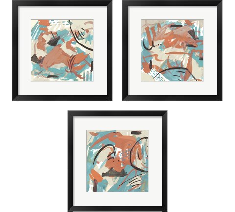 Abstract Composition 3 Piece Framed Art Print Set by Melissa Wang