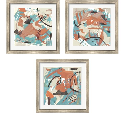 Abstract Composition 3 Piece Framed Art Print Set by Melissa Wang