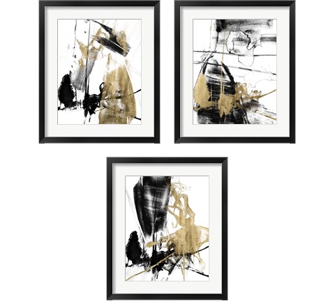 Glam & Black 3 Piece Framed Art Print Set by Jennifer Goldberger