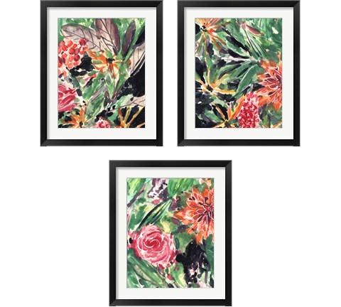 Garden Fest 3 Piece Framed Art Print Set by Melissa Wang